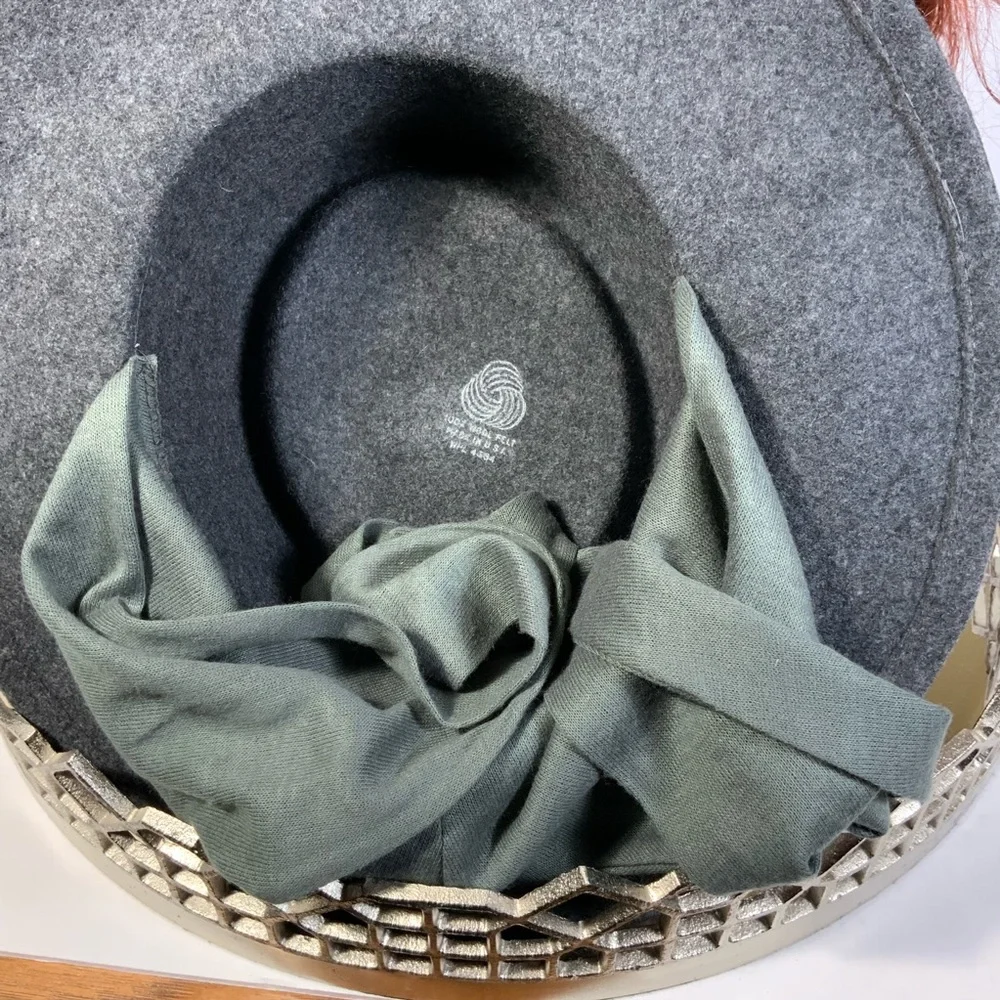 SOLD Vintage Street Smart Betmar Gray Wool Cowgirl Fedora Boater Bolero #B3 - Picture 9 of 9